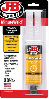 J-B Weld 50101 Epoxy Adhesive, Liquid, Ammonia, Light Yellow, 25 mL, Syringe